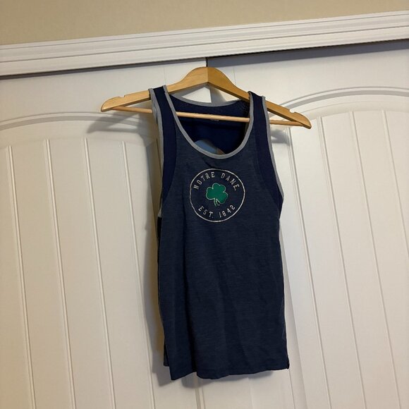 Notre Dame Fighting Irish Tank Top Womens XS Xtra Small Notre Dame Dark Blue - Picture 1 of 3
